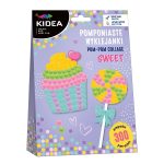 Креатиен комплект помпони стикери Sweet Kidea